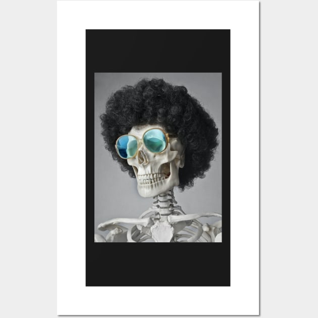 Giant Party Skeleton | AI Art Wall Art by jeanmbart